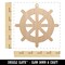 Ship Wheel Nautical Boat Unfinished Craft Wood Holiday Christmas Tree DIY Pre-Drilled Ornament